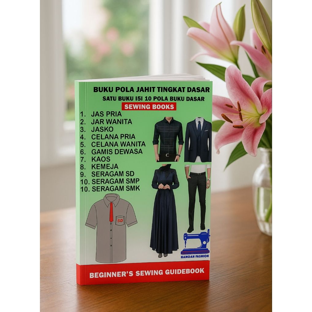 Buku pola jahit sis 10 buku pola panduan lengkap tingkat dasar