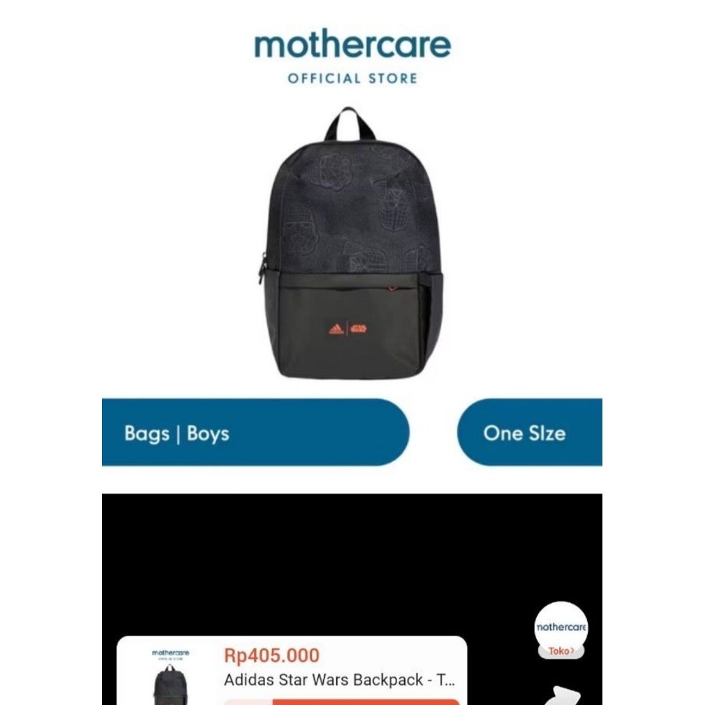 preloved tas marvel anak laki laki adidas