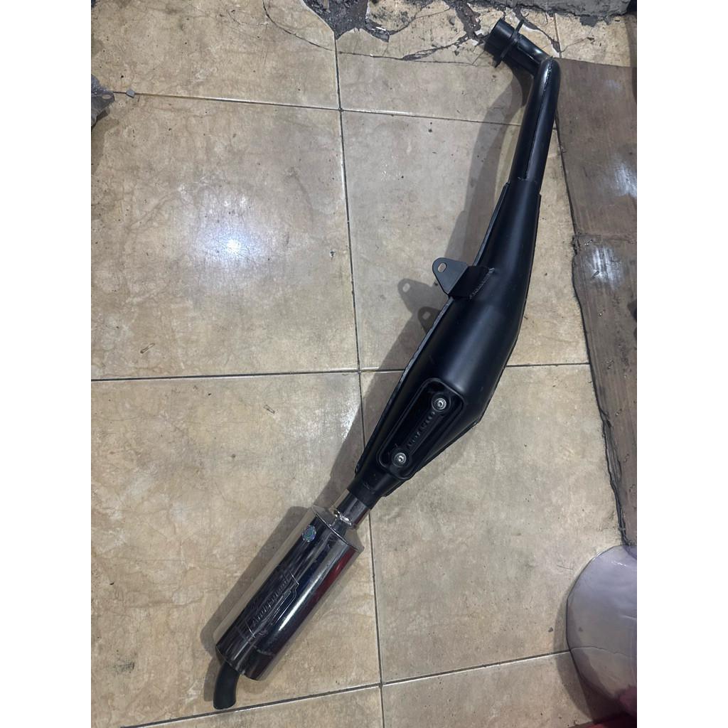 CACAT knalpot fizr hitam press andy speed