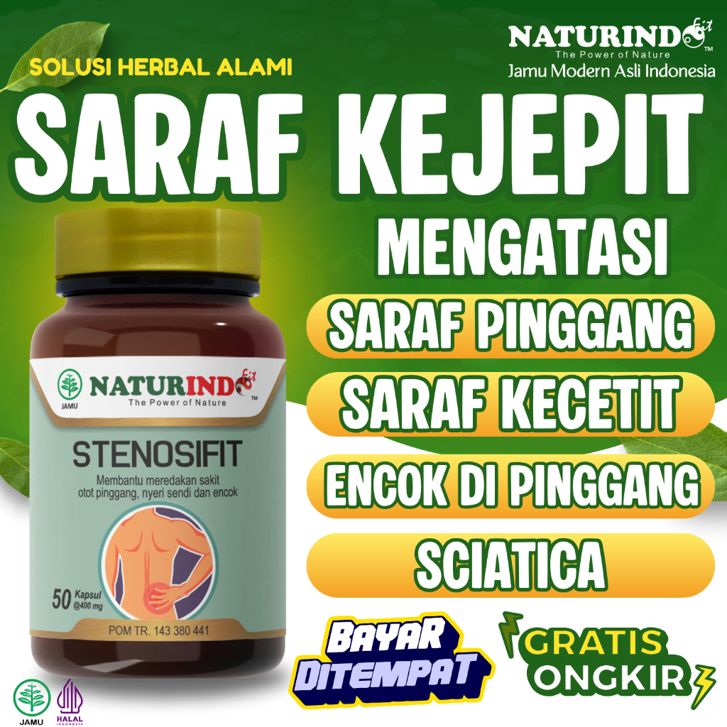 Obat Saraf Kejepit Pinggang dan Kaki Sakit Pinggang Encok Syaraf Terjepit Sakit Pinggang