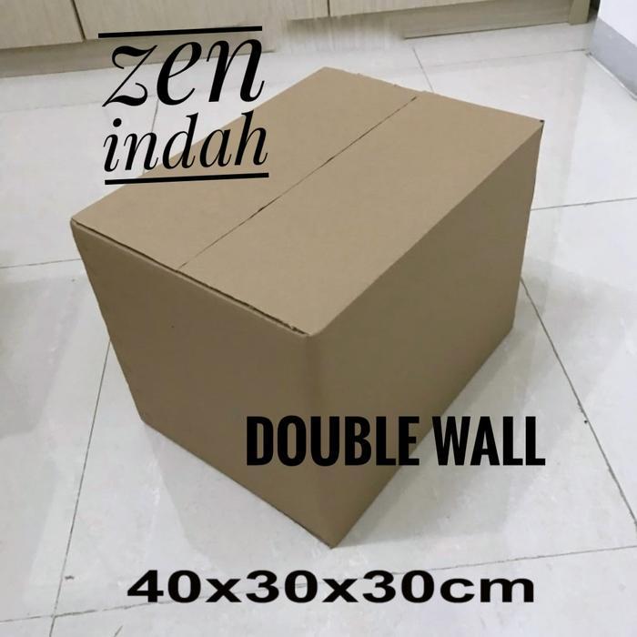 kardus karton box uk. 40x30x30 cm..DOUBLE WALL POLOS
