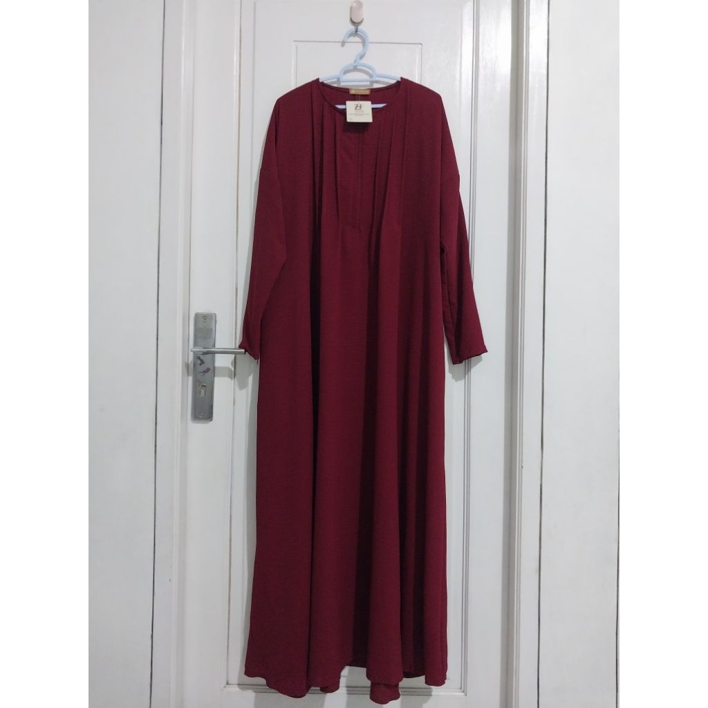 Preloved abaya marun Zafeetri