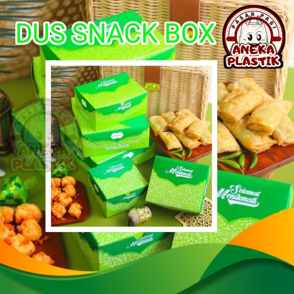 DUS SNACK | DUS KUE | DUS ROTI CEMILAN UKURAN 12x16 12x14 12x12 TEBAL - 1 PACK ISI 100 ( HARGA GROSI