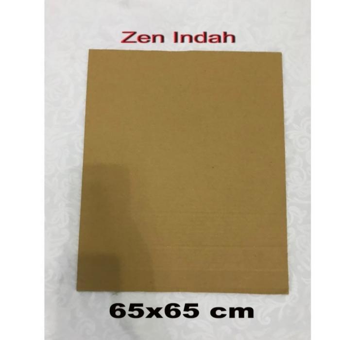 Kardus karton box. 65x65 cm lembaran DOUBLE WALL