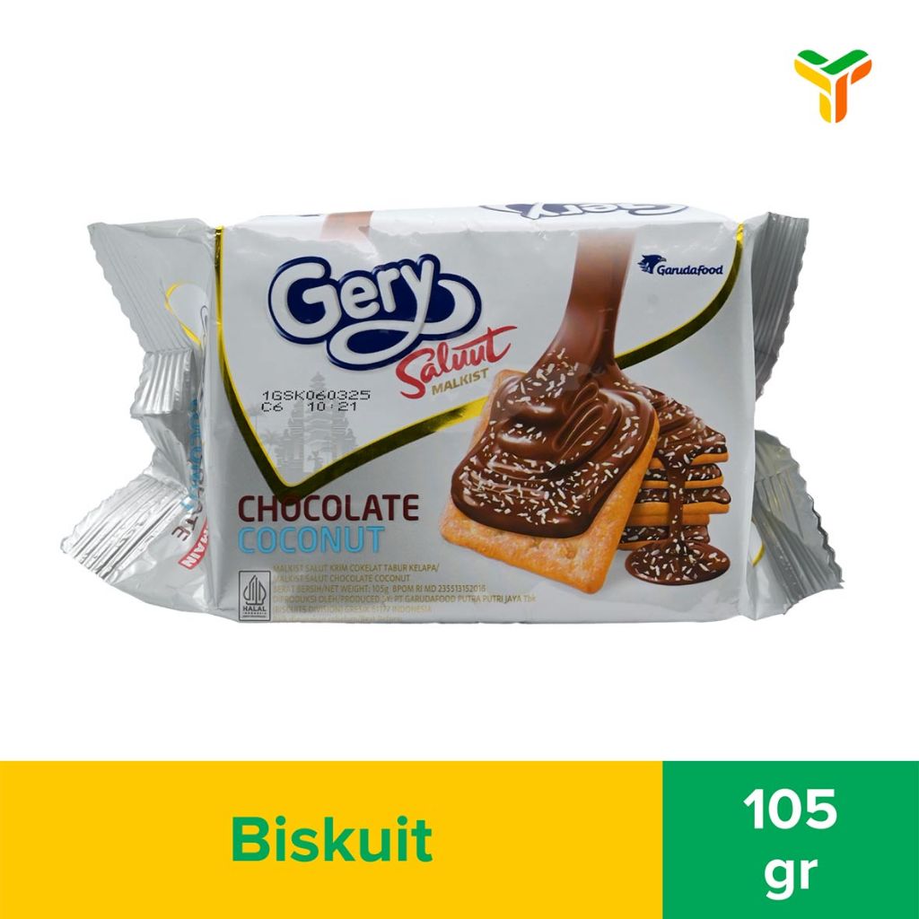 Gery Salut Chocolate Coconut 105 Gram