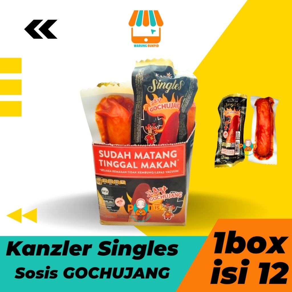 KANZLER SINGLES SOSIS GOCHUJANG 1BOX ISI 12