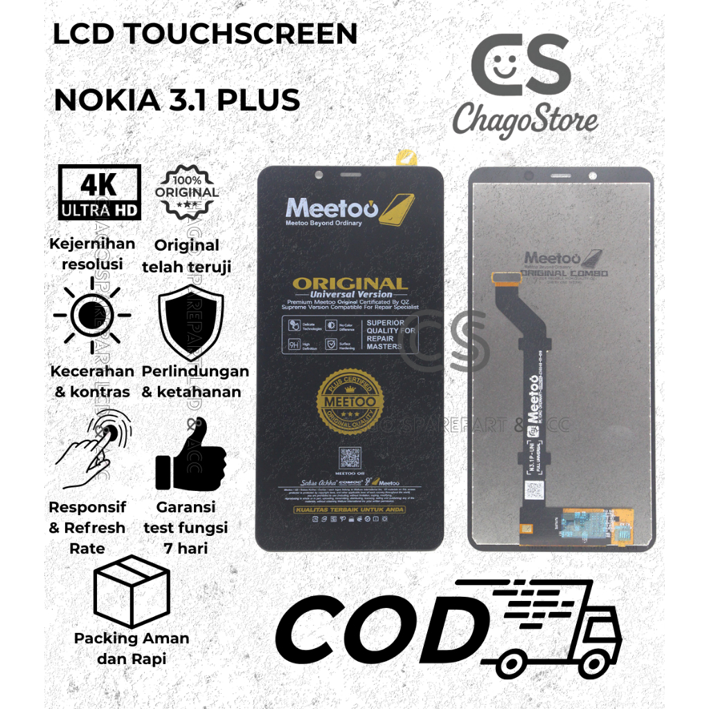 LCD TOUCHSCREEN FOR NOKIA 3.1 PLUS  FULLSET