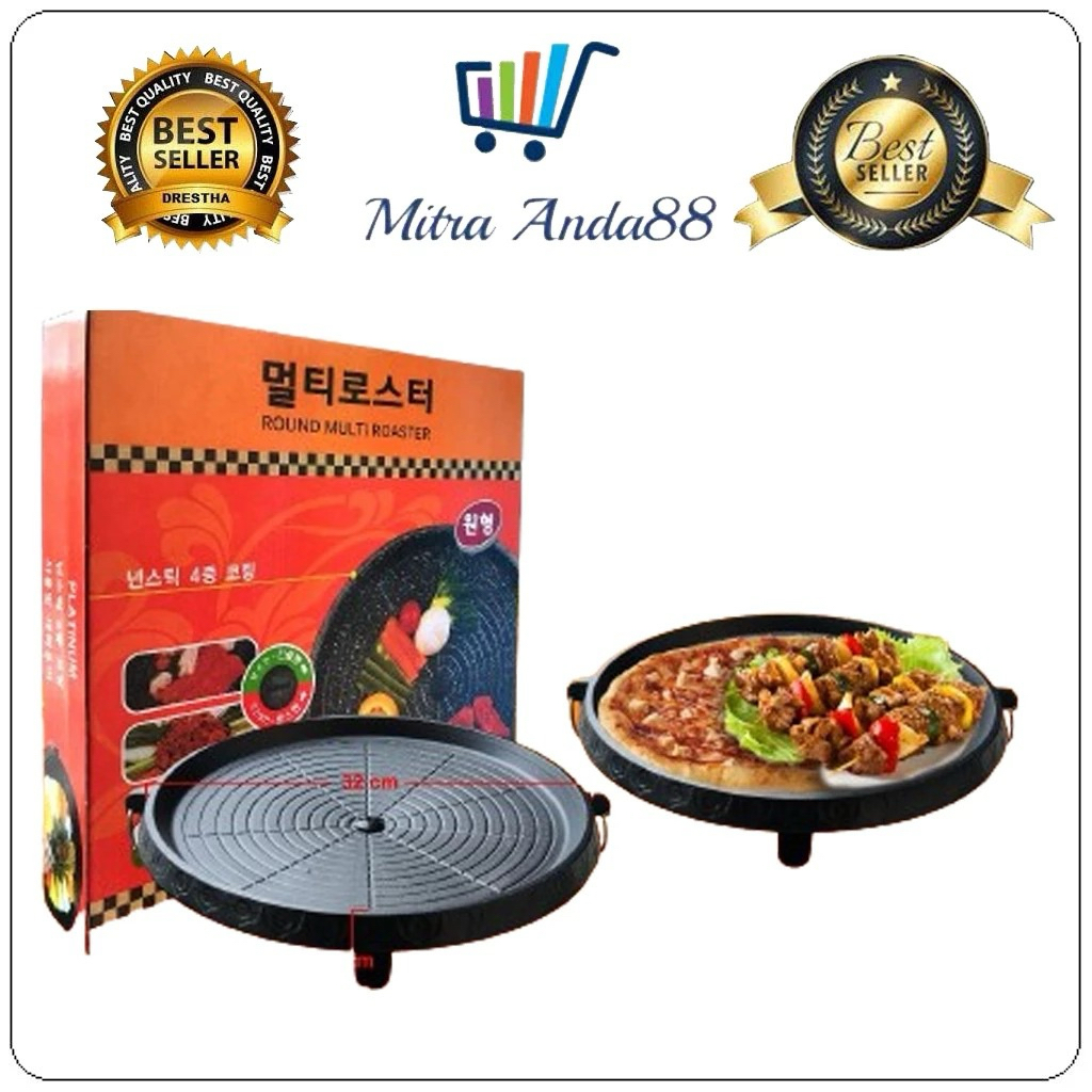 Alat panggang anti lengket bulgogi pan 32 cm
