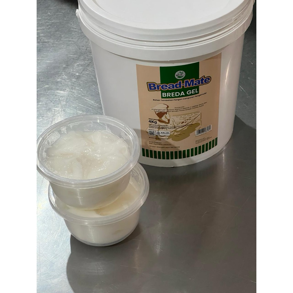 Breda Gel, Bread Gel, (re-pack 250 gr ), Pelembut roti, Pengemulsi adonan roti, pelembut donat, pele