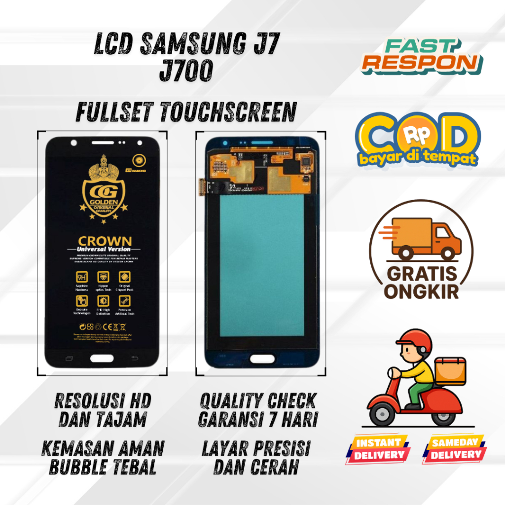 LCD SAMSUNG J7 / J700 / J700H / J700F FULLSET TOUCHSREEN COMPLETE