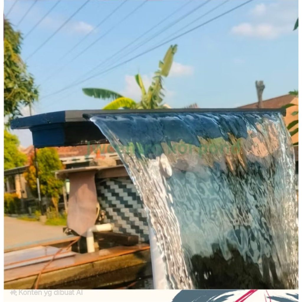 waterfall portable kolam koi model | slim 60cm