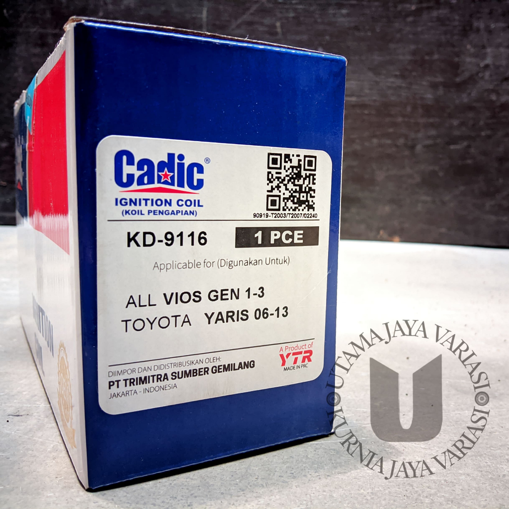 Koil/Ignition Coil Vios Gen 1 2 3 Yaris 2006-2013 Cadic KD-9116