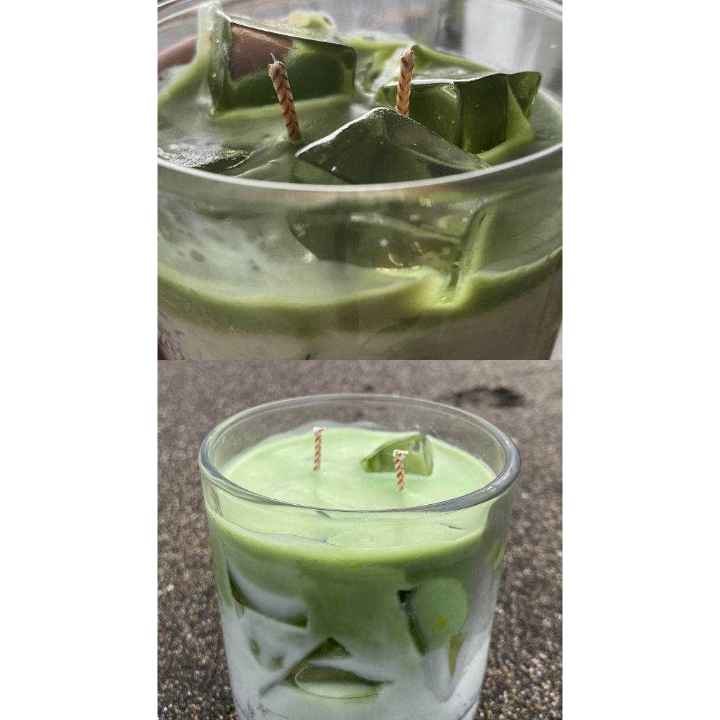 Moonwhisper Scented Candle / Matcha Lattte / Aromatherapy Candle / Gift Set / Hampers Gift / Lilin A