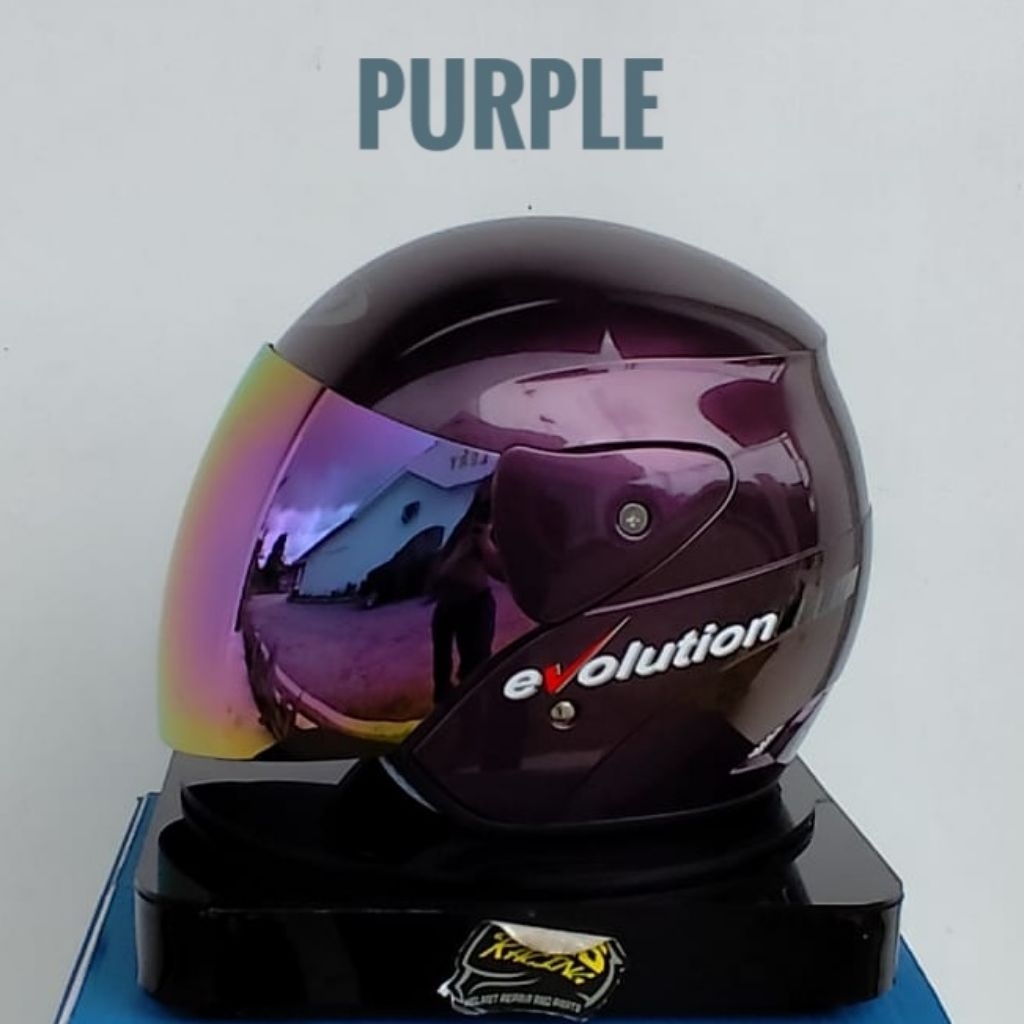 Helm GM Evolution solid Ungu original 100%