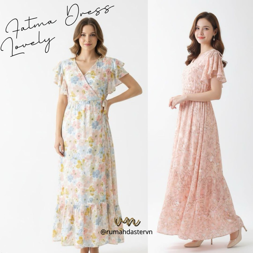RumahdasterVN - Fatma Dress | Lovely Dress | Homedress Homewear Kekinian Daster Premium Busui Rok Pa