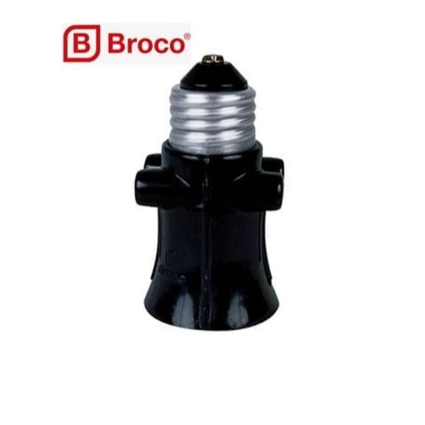 Broco Fitting Kombinasi 226 / Fitting Lampu + 2 Colokan