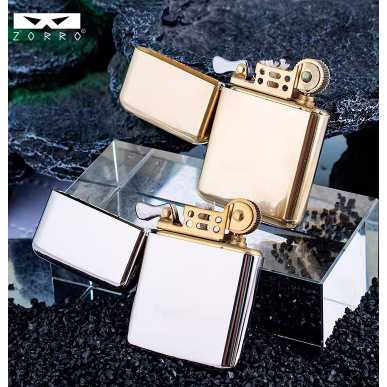Korek Api Zorro 790 Denting Classic Pakai Minyak Sumbu Vintage Windproof Oil Lighter Slim Elegant