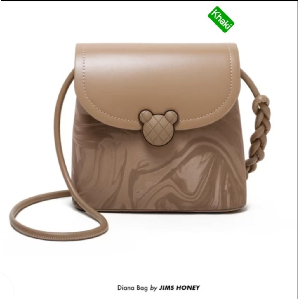 Slinkbag/Shoulderbag Tas Wanita Fashion_Diana bag JH_Black-Brown-Khaki