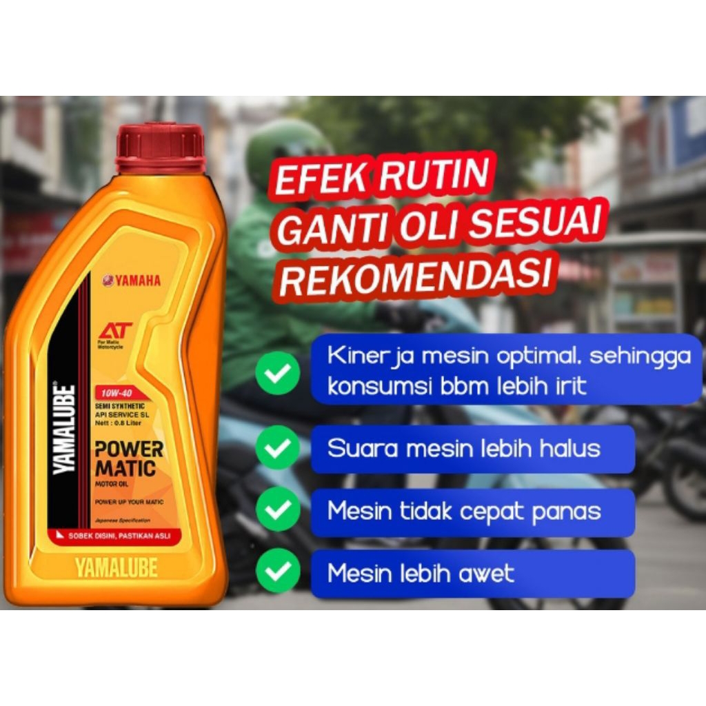 oli mesin yamalube power matic Yamalube power matic original SAE 10-40