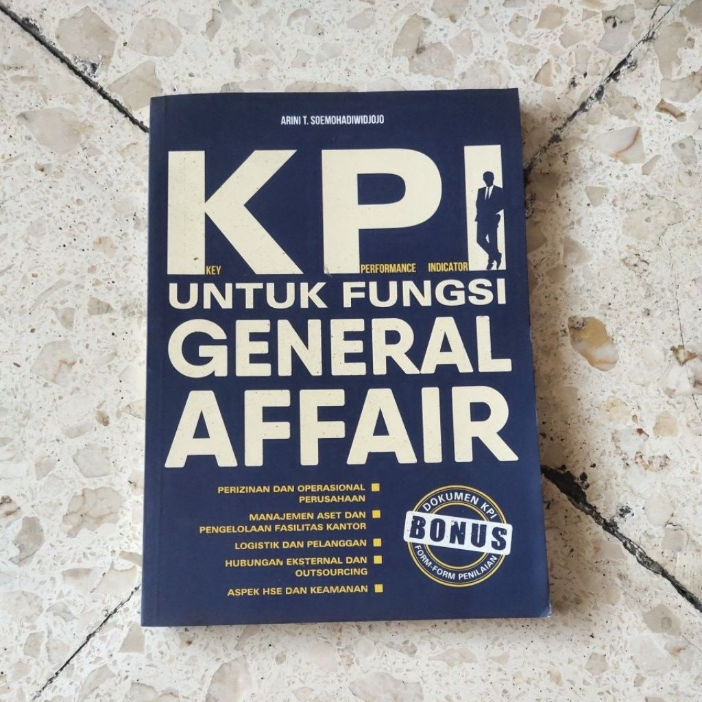 BUKU MOTIVASI / PENGEMBANGAN DIRI / KPI UNTUK FUNGSI GENERAL AFFAIR / PRODUK ASLI ORIGINAL
