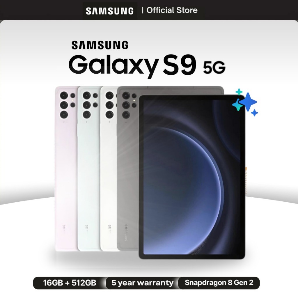 Gratis Ongkir Samsung Galaxy S9 Tab 11 Inch | 5G/4G LTE | 12GB RAM 512GB ROM | Dual SIM | Android Ta