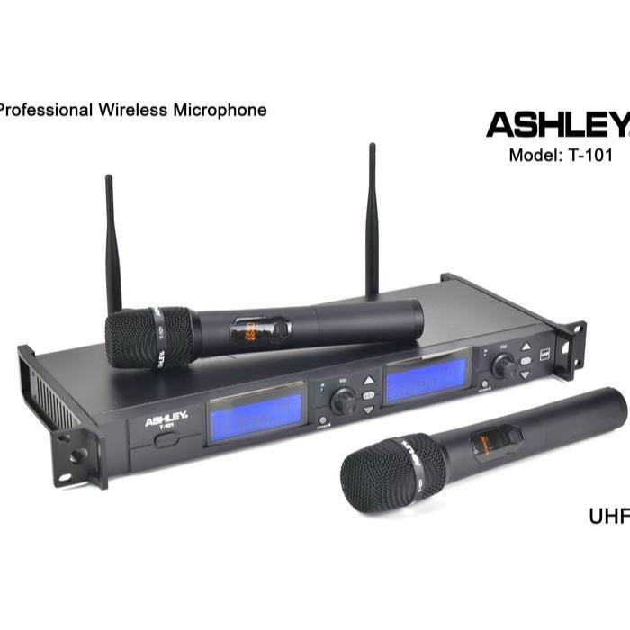 Mic Wireless Ashley T101 Original Mic Murah Ashley T 101 | LAPAK ELEKTRONIK