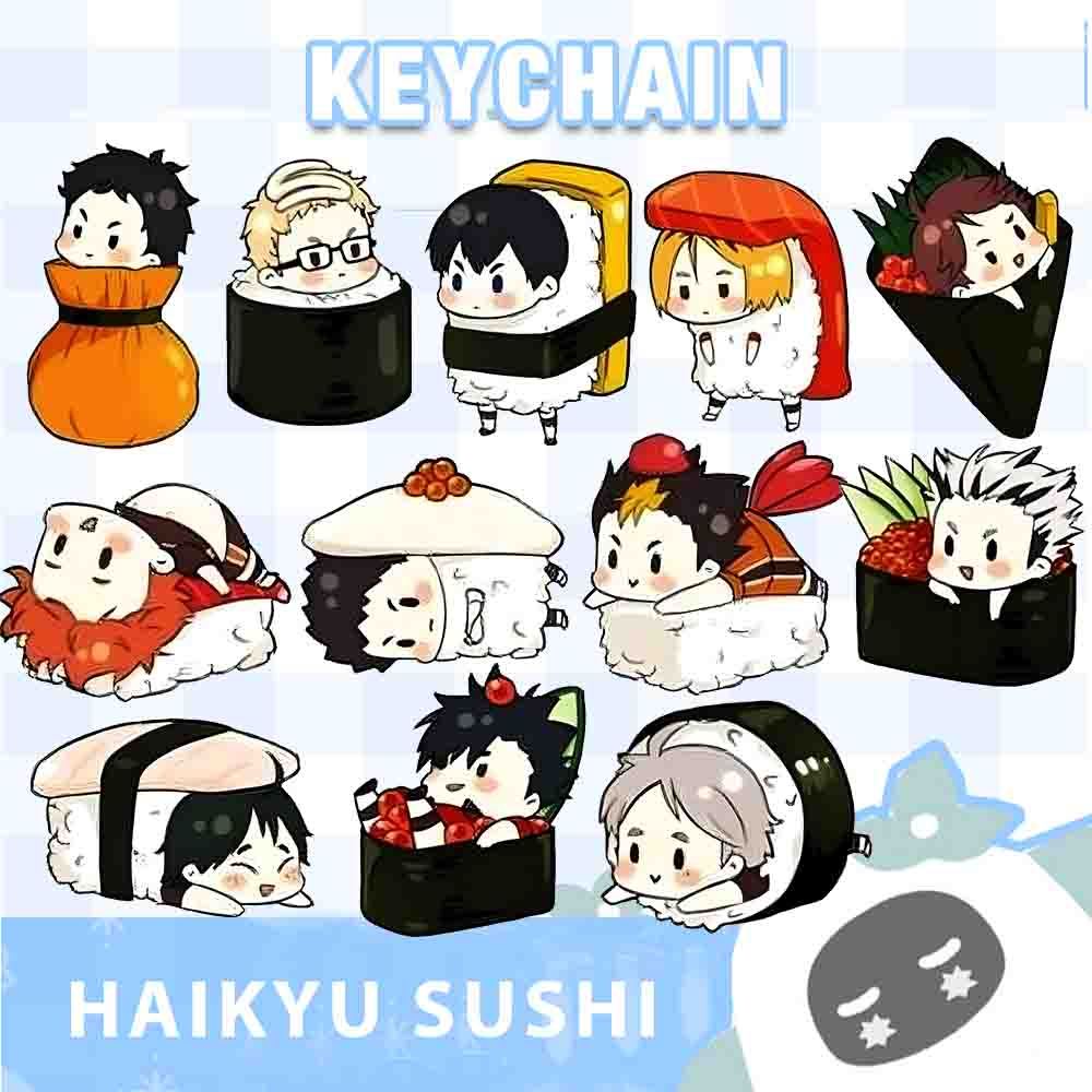 Ganci / Gantungan Kunci Akrilik ANIME HAIKYUU SUSHI