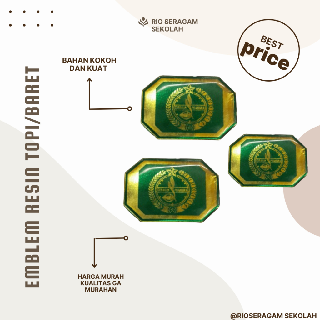 EMBLEM BARET SIAGA RESIN/ PIN TOPI PRAMUKA/ EMBLEM BARET/ PIN TOPI PRAMUKA PUTRA PUTRI/ EMBLEM RESIN