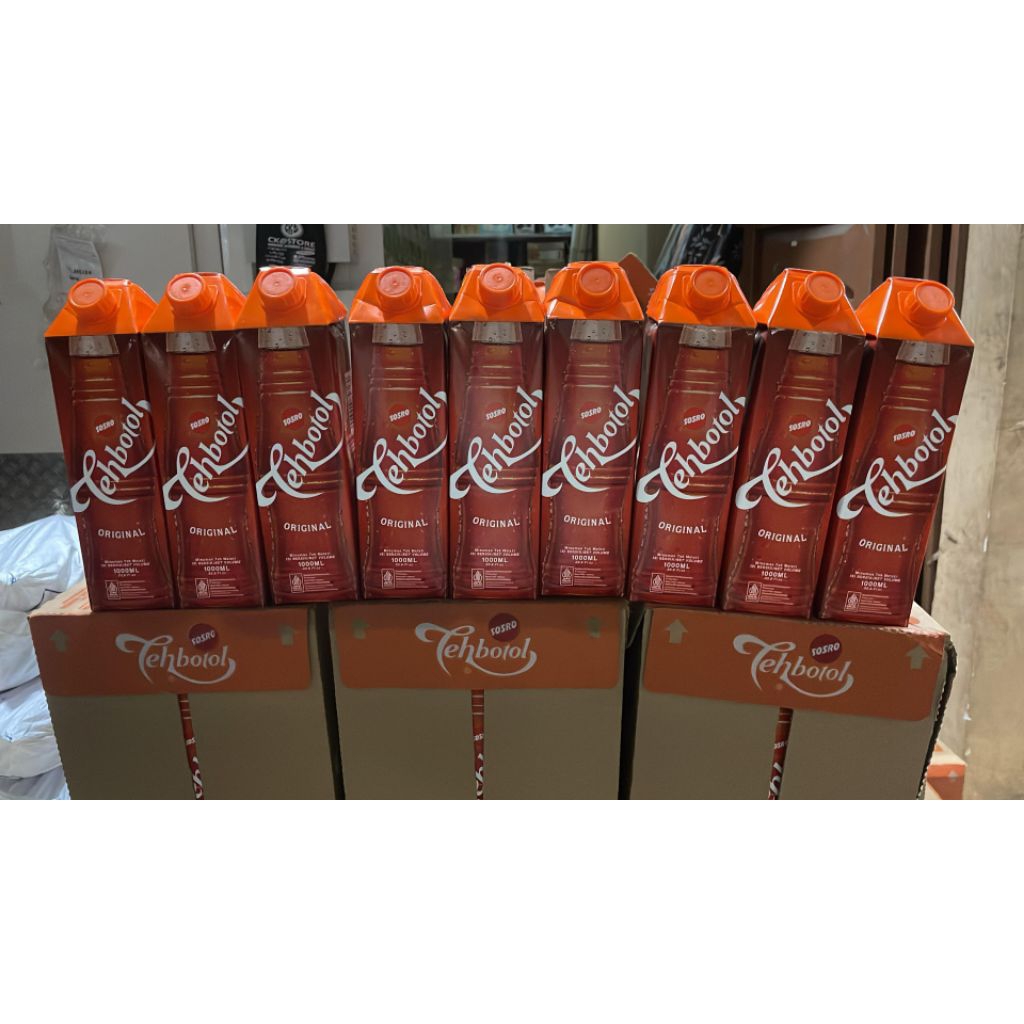Teh Botol Sosro 1 L - Teh Botol Kotak Sosro 1 L