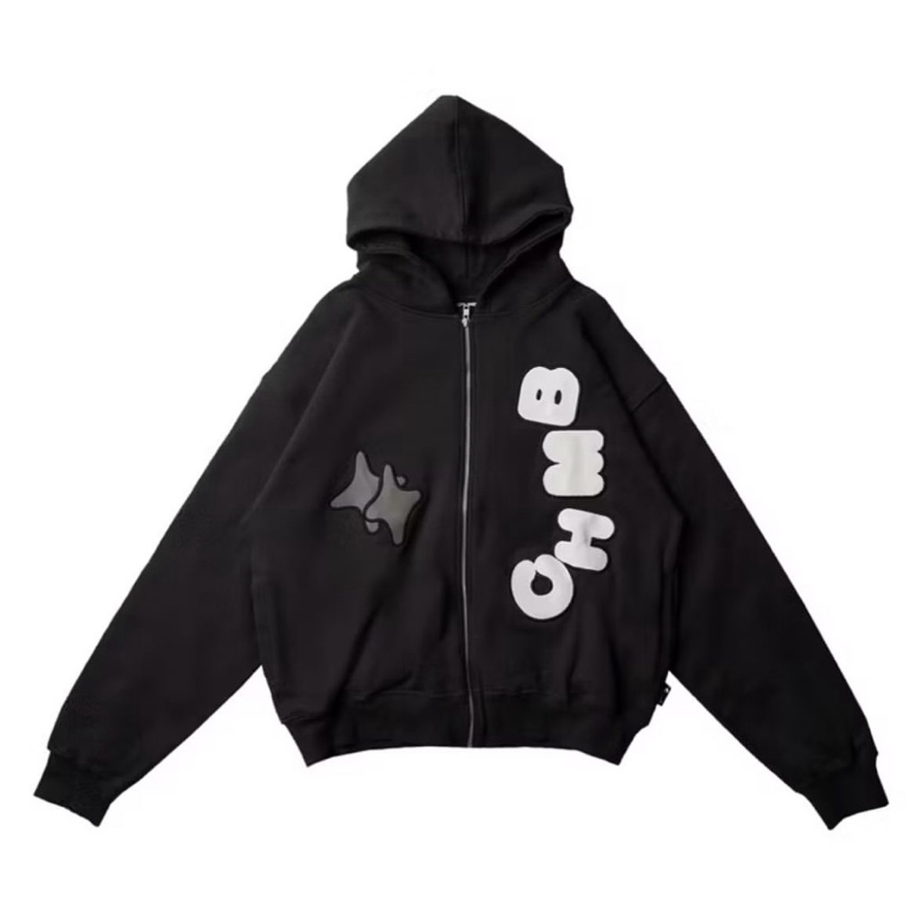 CHMB sensa grey kemeja zipper