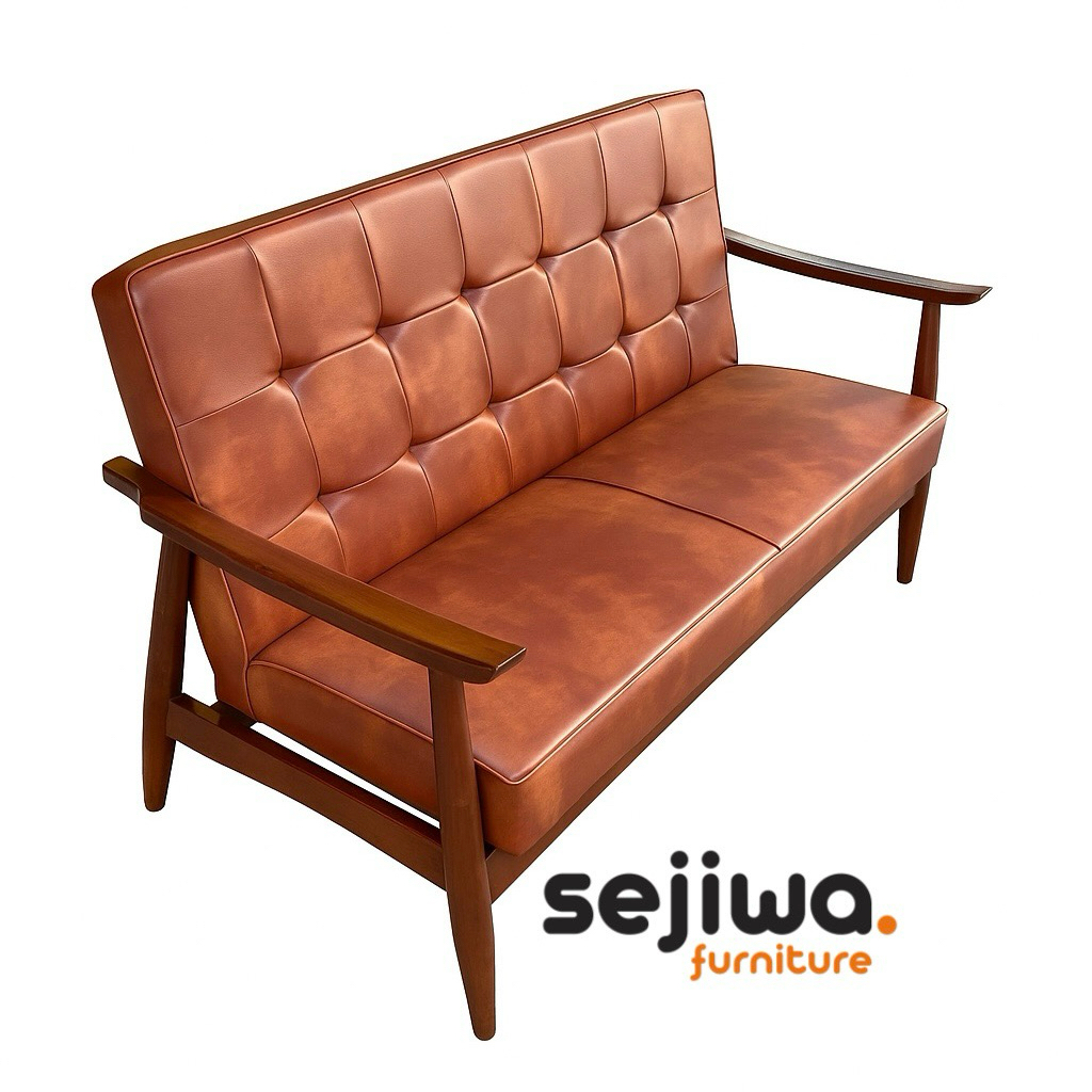 Sofa Tamu Model Retro Ukuran 2 Seater / Sofa Tamu Model Klasik / Sofa Tamu Model Antik