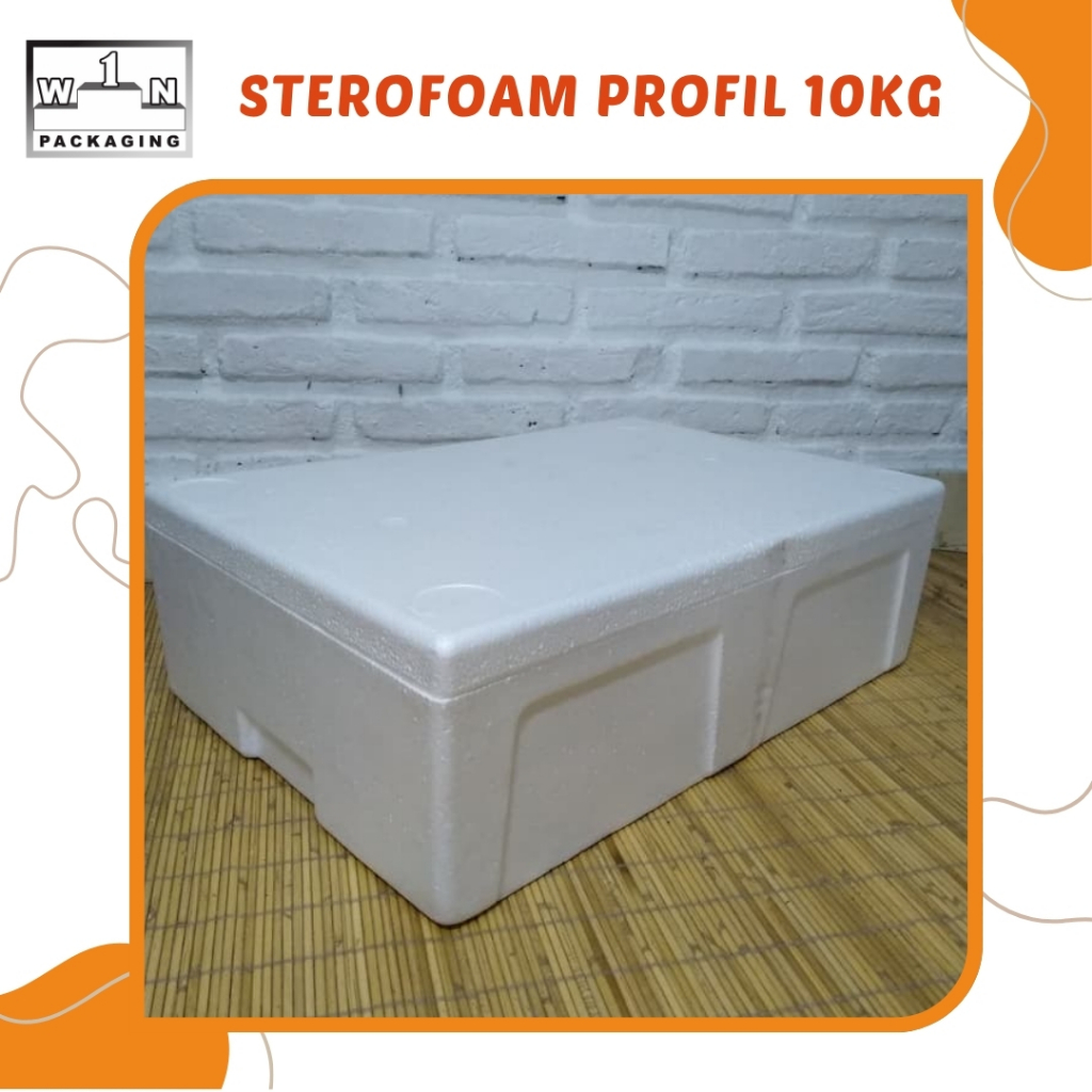 Box Sterofoam Profil 10Kg | Kotak Styrofoam Ikan Daging Buah Beku