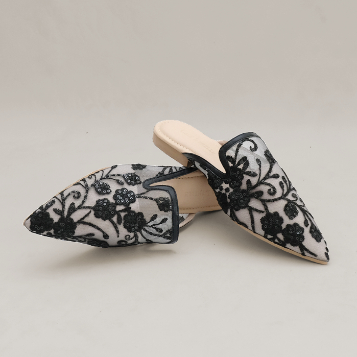 LACE LYNELLE MULES BIANCA