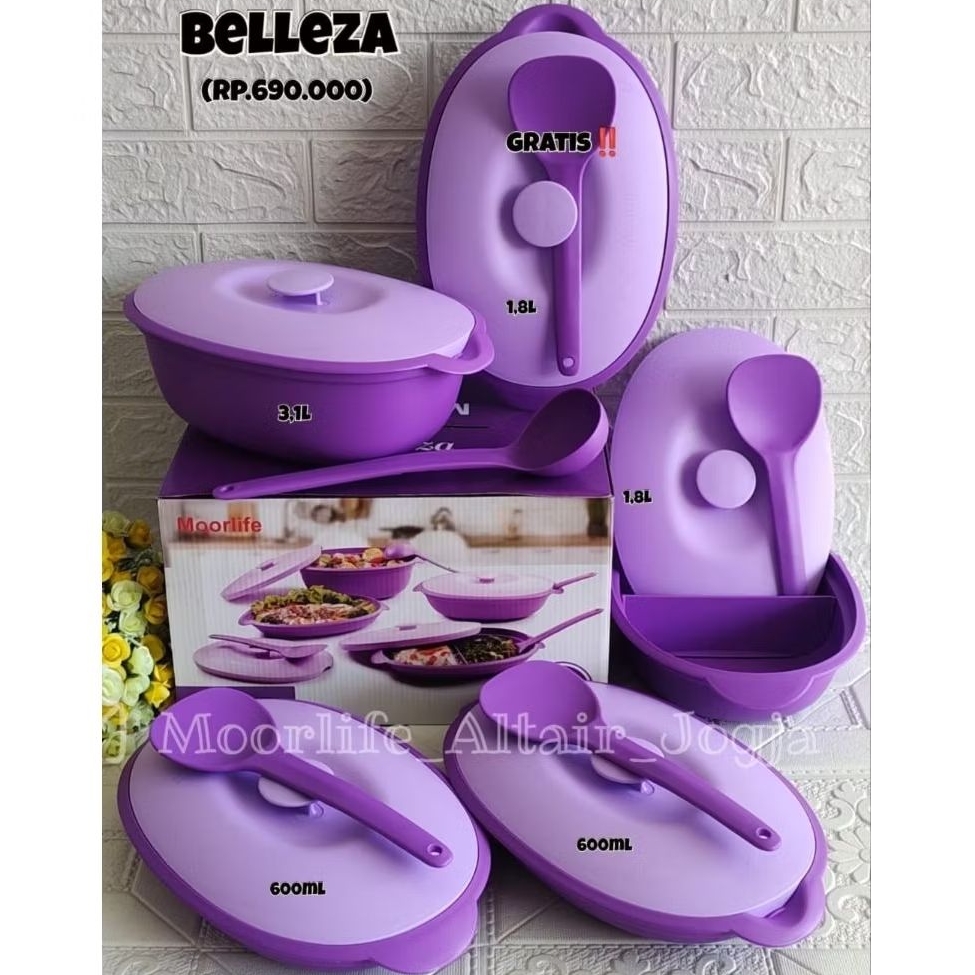 Wadah Saji Belleza ori Moorlife