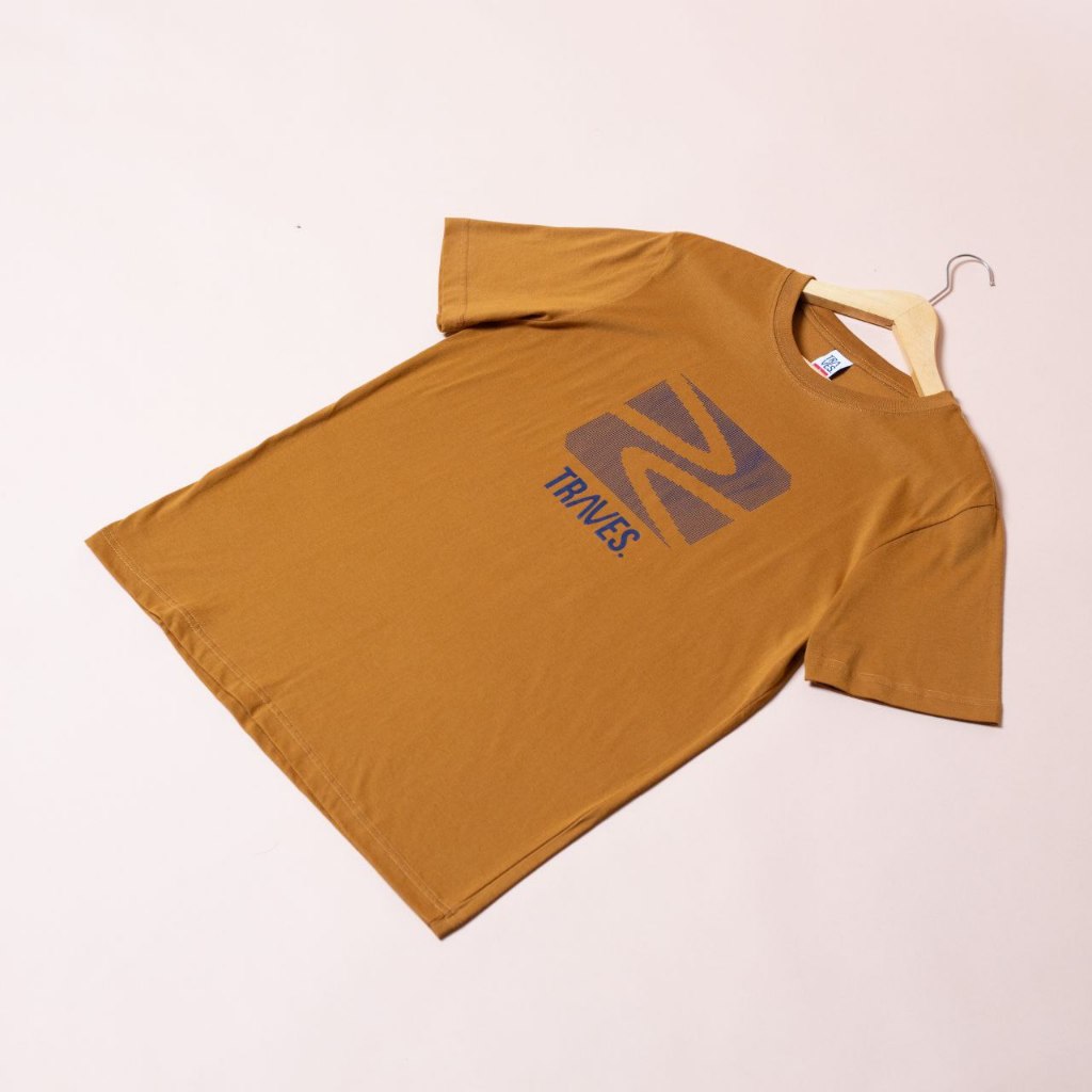 KAOS (T-Shirt) TRAVES PIXART MUSTARD UNISEX