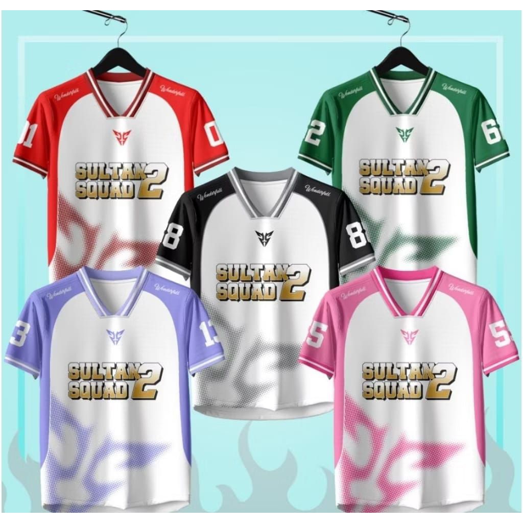 Jersey Anak Unisex Sultan Squad 2 Atasan Terbaru