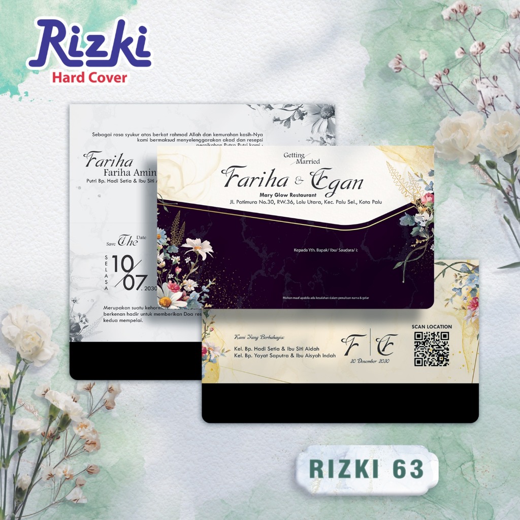 Rizki 63 Blanko Undangan | Undangan Murah