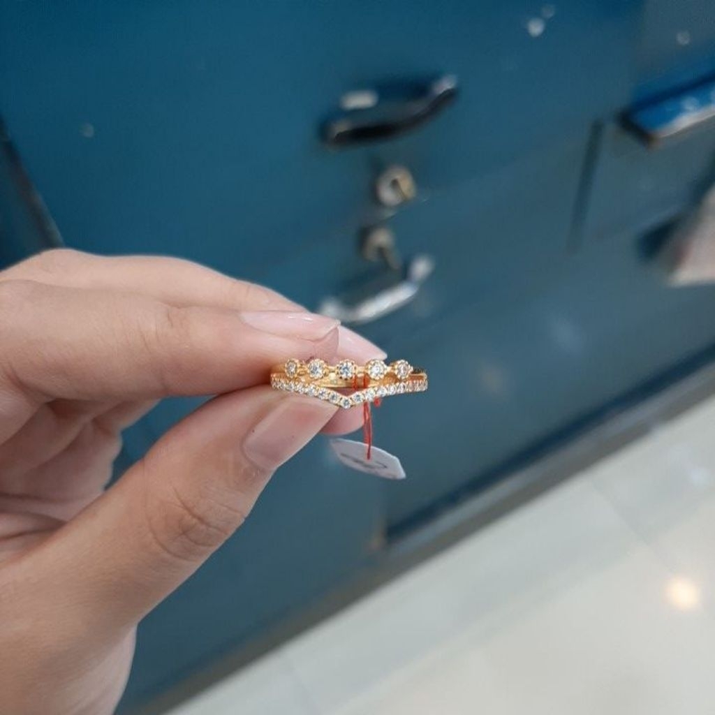 cincin fashion emas asli kadar 300