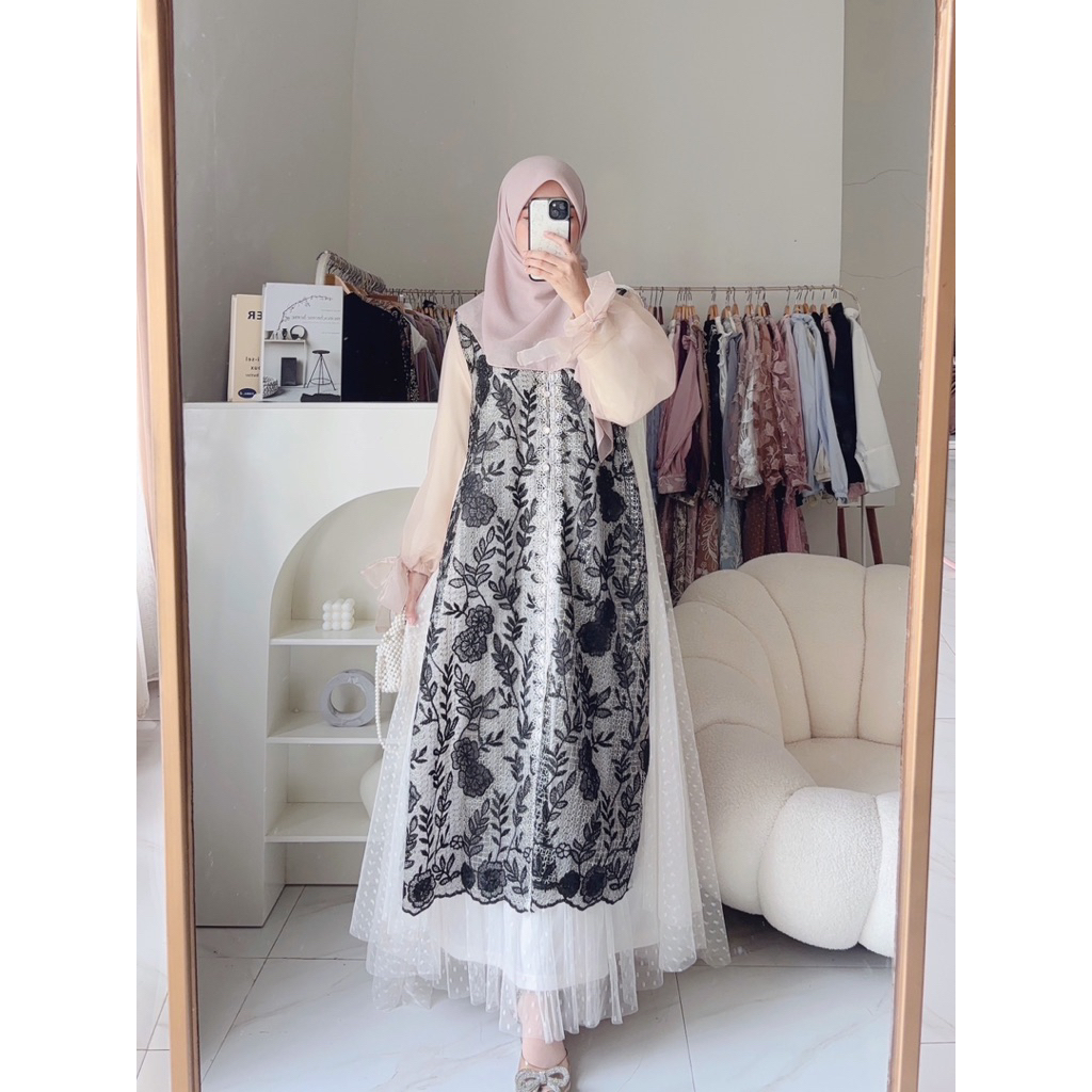BEST SELLER CANDY LADY ANASYA SERIES MAXI / GAMIS BRUKAT WANITA TERBARU / GAMIS KONDANGAN PREMIUM