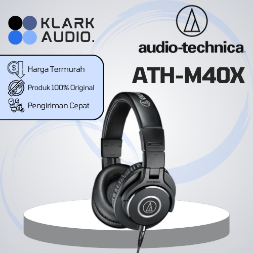 AUDIO TECHNICA ATHM40X / ATH M40X / ATHM 40X / ATH-M40X HEADPHONE ORIGINAL