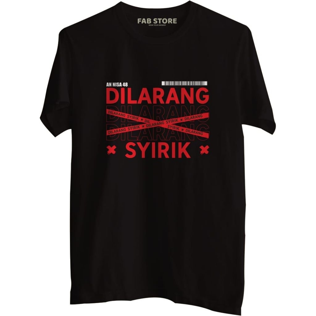 kaos casual syirik for moslemstyle