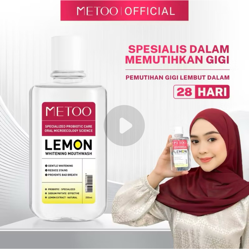 metoo lemon whitening  mouthwash 250ml