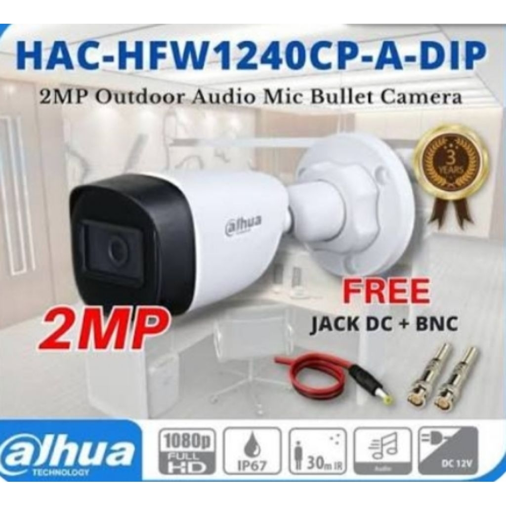 camera Dahua 2 mp hdcvi audio outdoor