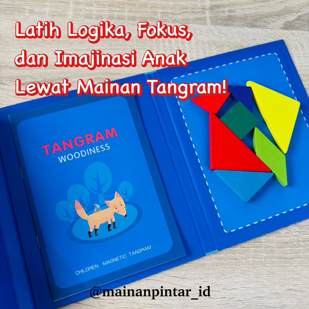Tangram Puzzle | Mainan Edukasi Anak 3 Tahun - Tangram Magnet