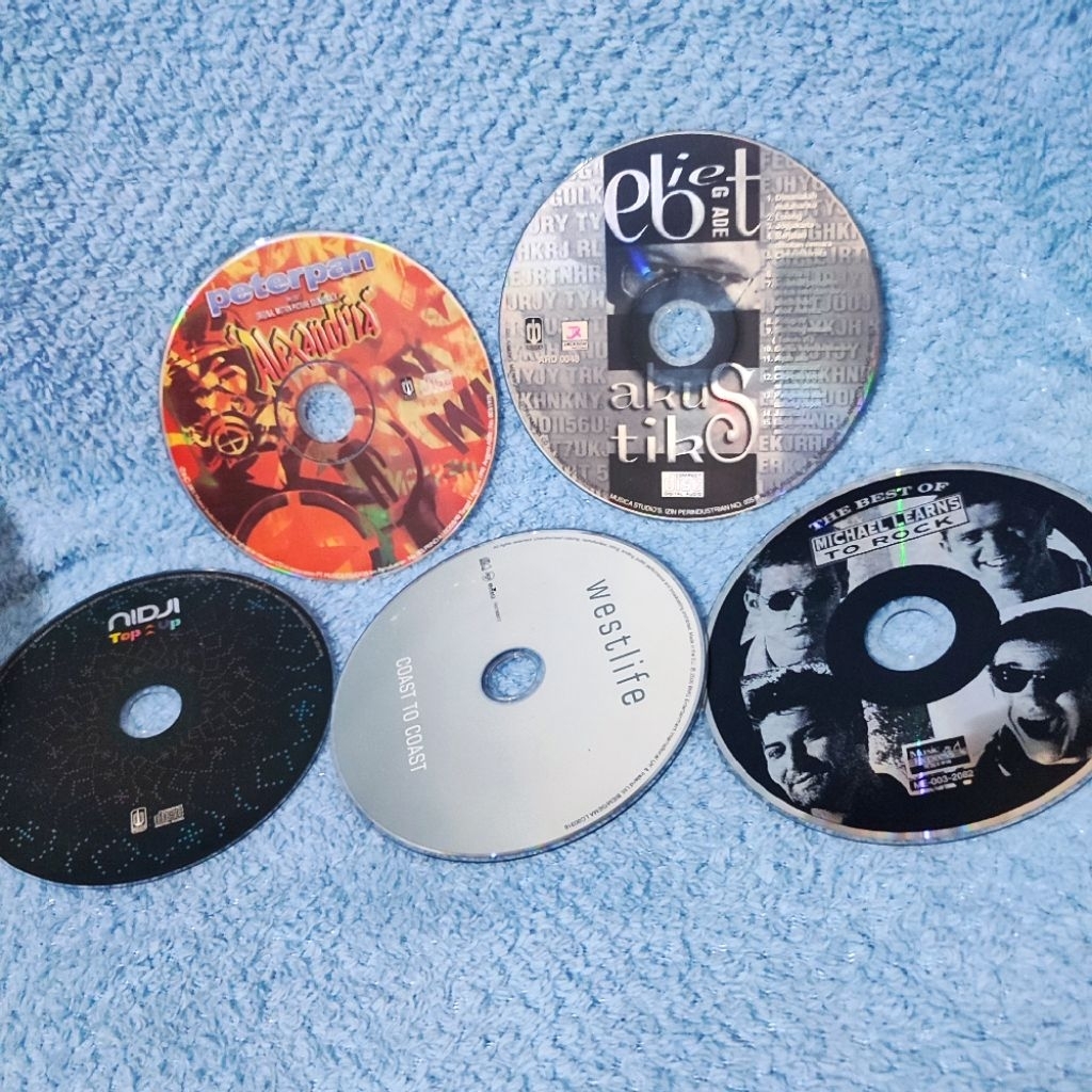 CD Musik Peterpan MLTR Westlife Nidji Ebiet G Ade TANPA COVER