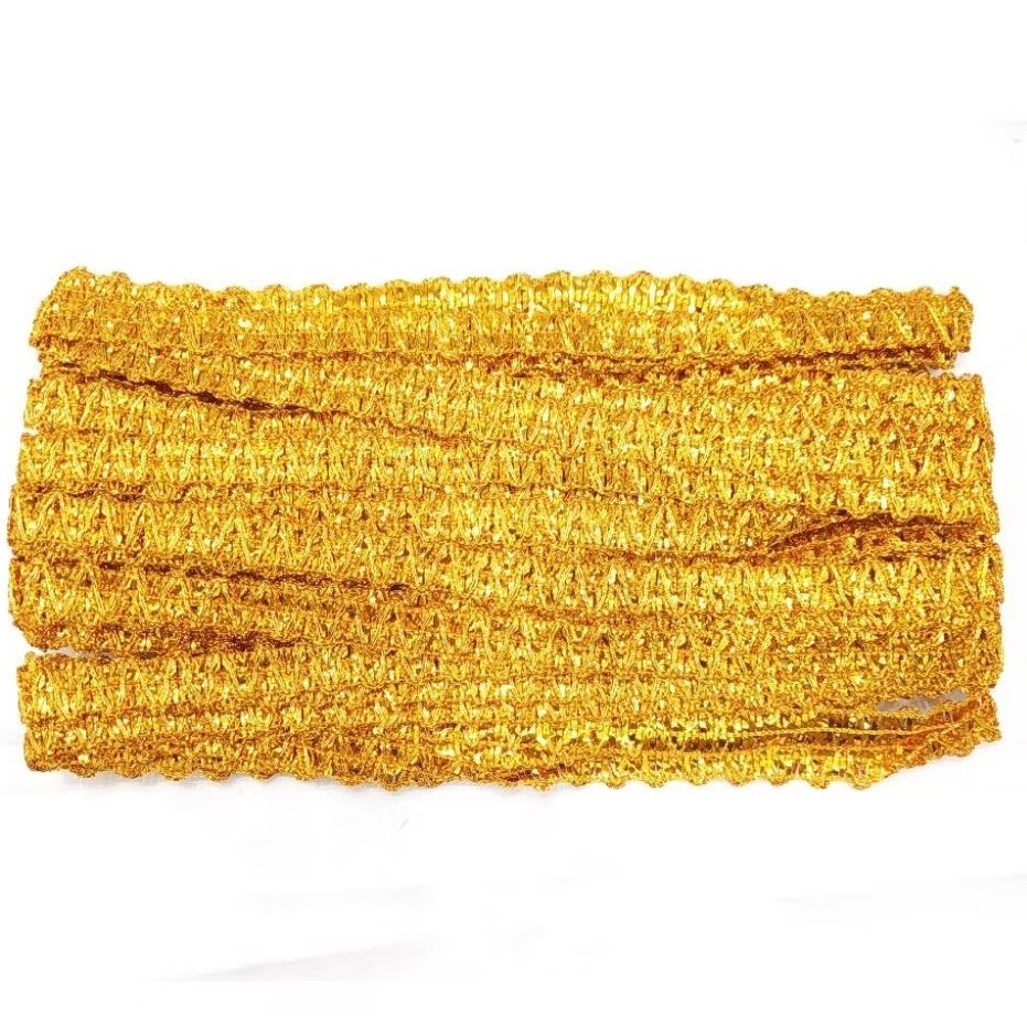 Renda 408 / Renda Emas / Renda Mas 1 cm / Renda isi +/- 15 meter / Renda Mini / Renda Kecil