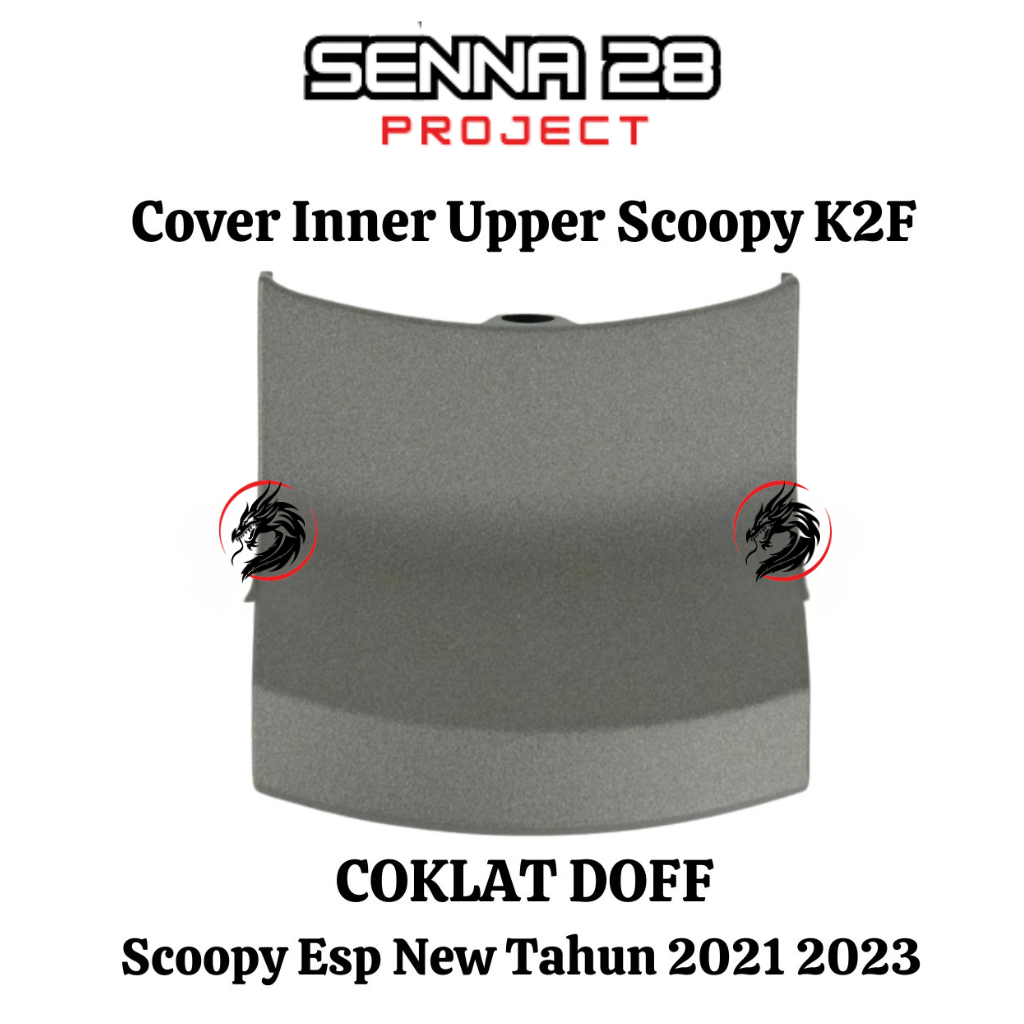 Cover Inner Upper Scoopy New Keyless 2021 K2F Original Warna Coklat Doff Coklat