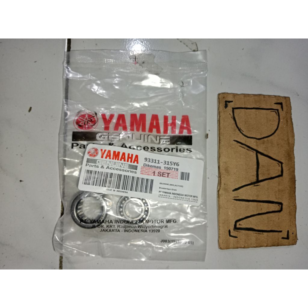 Laher puli depan mio smile sporty bearing klaher puli depan yamaha mio oem