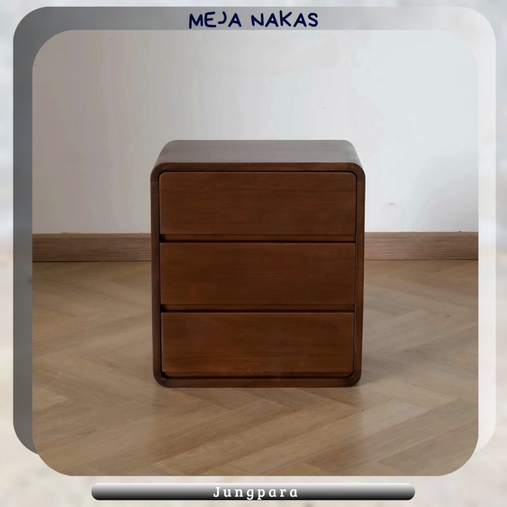 Meja nakas minimalis meja kecil kayu jati