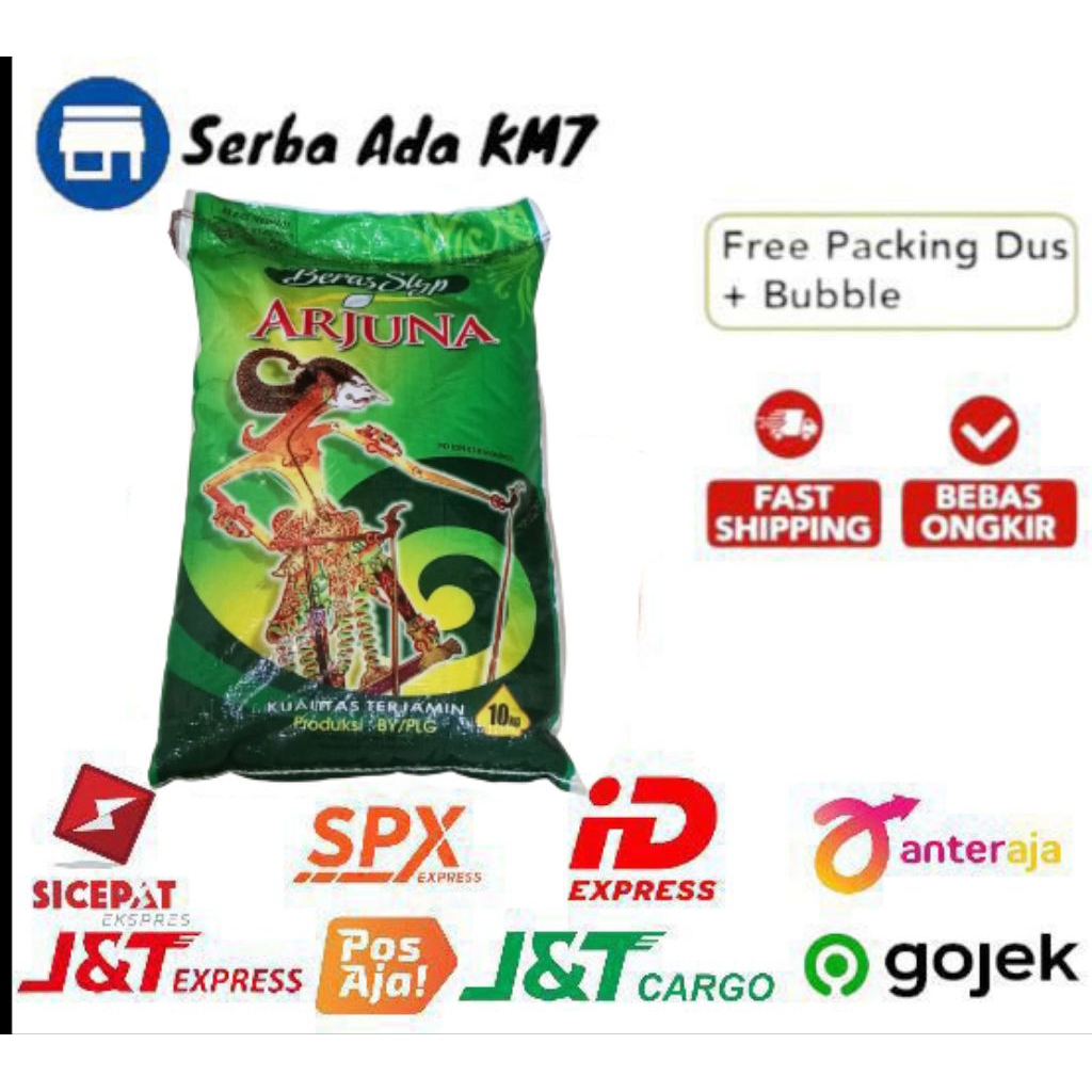 1 KARUNG BERAS MEDIUM ARJUNA 20 KG (GRATIS ONGKIR INSTAN)
